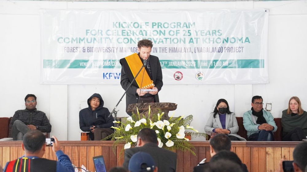 KfW team takes part in the celebration of 25 Years of community conservation in Khonoma village on January 17.